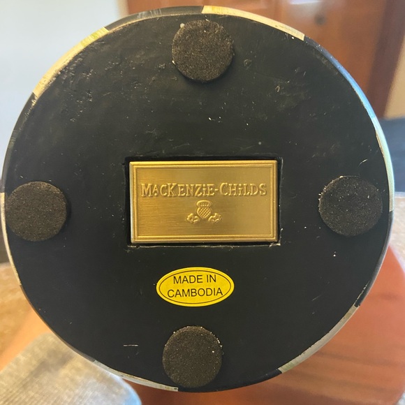 Mackenzie Childs cardinal Christmas tree. 7”w 7”deep and 20”tall - Picture 3 of 4